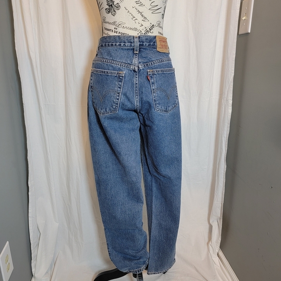 Y2k Womens Classic 550 Relaxed Fit Tapered Leg Jeans - Picture 4 of 8